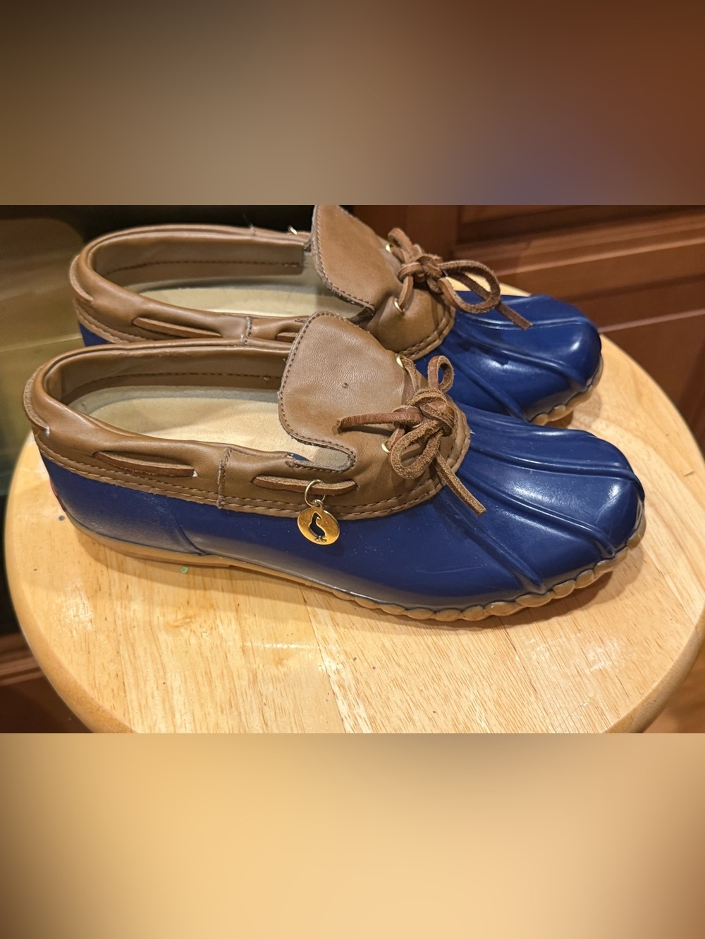 Sporto-Blue & Brown Duck-Style Loafer ankle boots-size 6 women’s